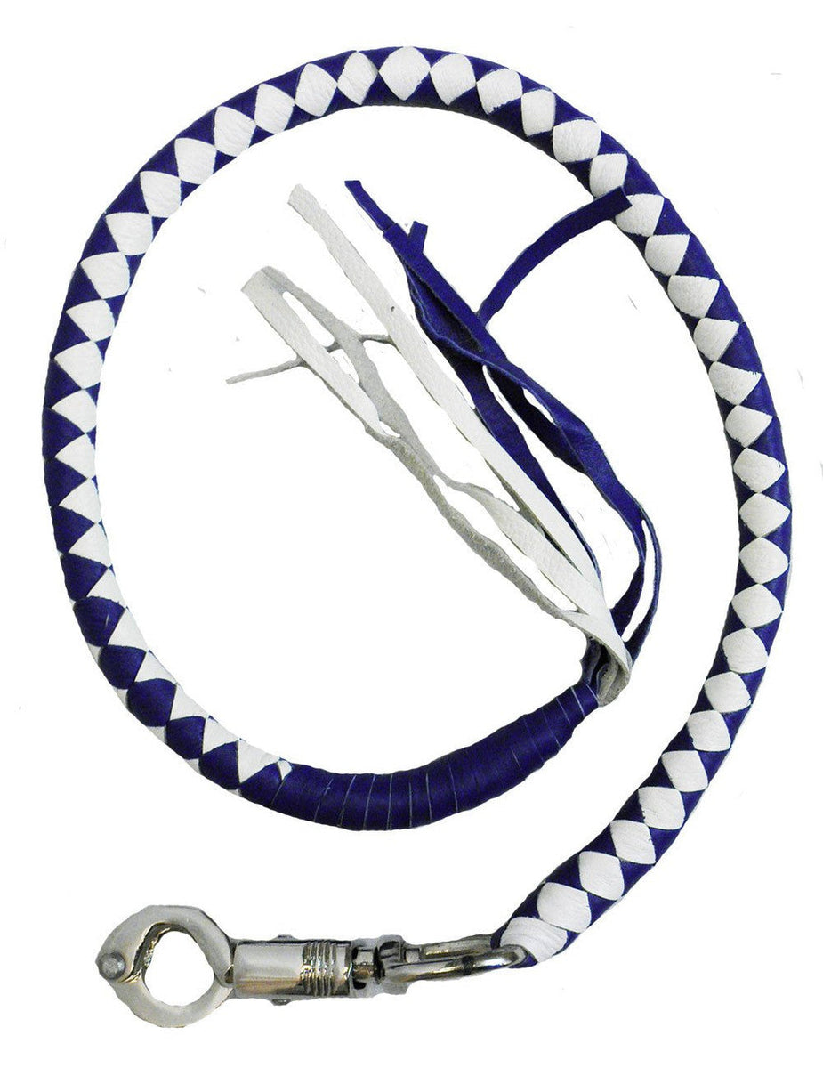 Picture of Vance Biker Motorcycle Blue - White Get Back Whips – Vance Leathers ...