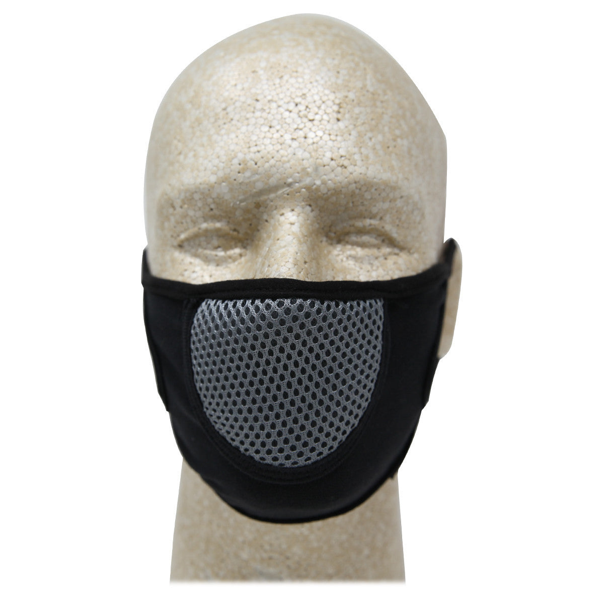 Vance VA705 CoolMax Biker Motorcycle Half Face Mask - Grey