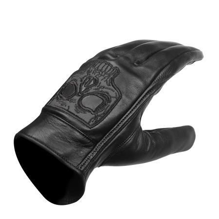 Vance VL475SK Mens Gel Palm Riding Gloves With Skull-Main