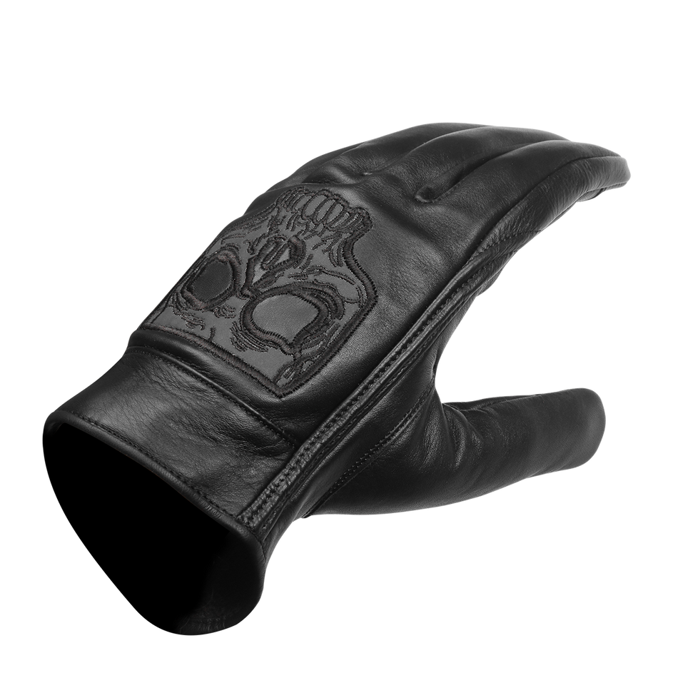 Vance VL475SK Mens Gel Palm Riding Gloves With Skull-Main