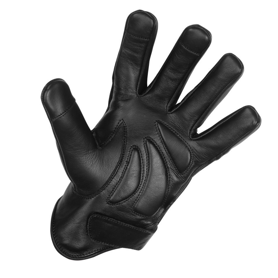 Vance VL475SK Mens Gel Palm Riding Gloves With Skull-inside