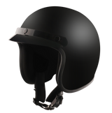Detour-Helmets-Flat-Black-open-face-Motorcycle-Riders-main