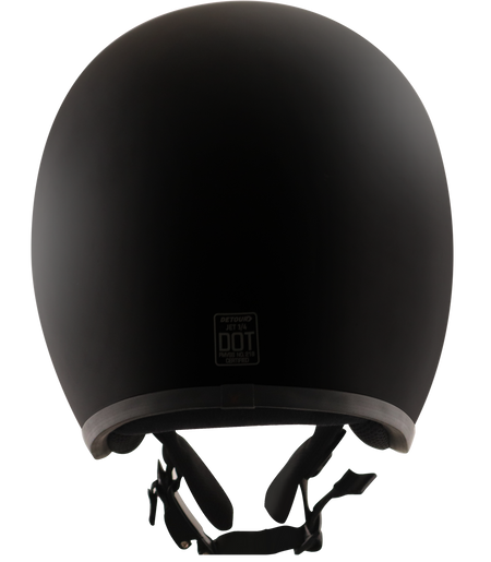Detour-Helmets-Flat-Black-open-face-Motorcycle-Riders-back
