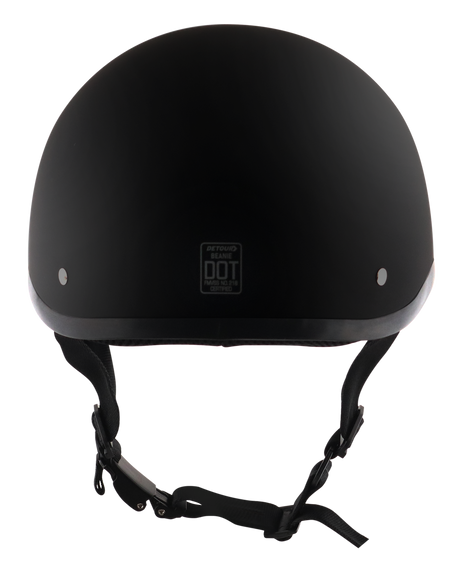 Detour-Helmets-Flat-Black-Half-Helmet-Motorcycle-Rider-back