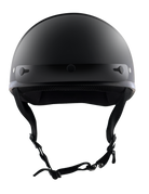 Detour-Helmets-Gloss-Black-Half-Helmet-Motorcycle-Riders-front
