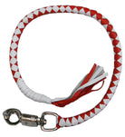 Vance Biker Motorcycle Get Back Whips - Red/White