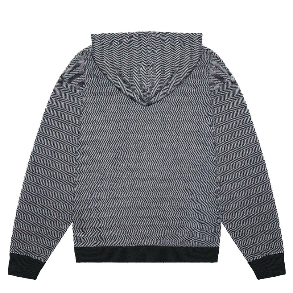 VT403B - Unisex Black Herringbone Pull Over