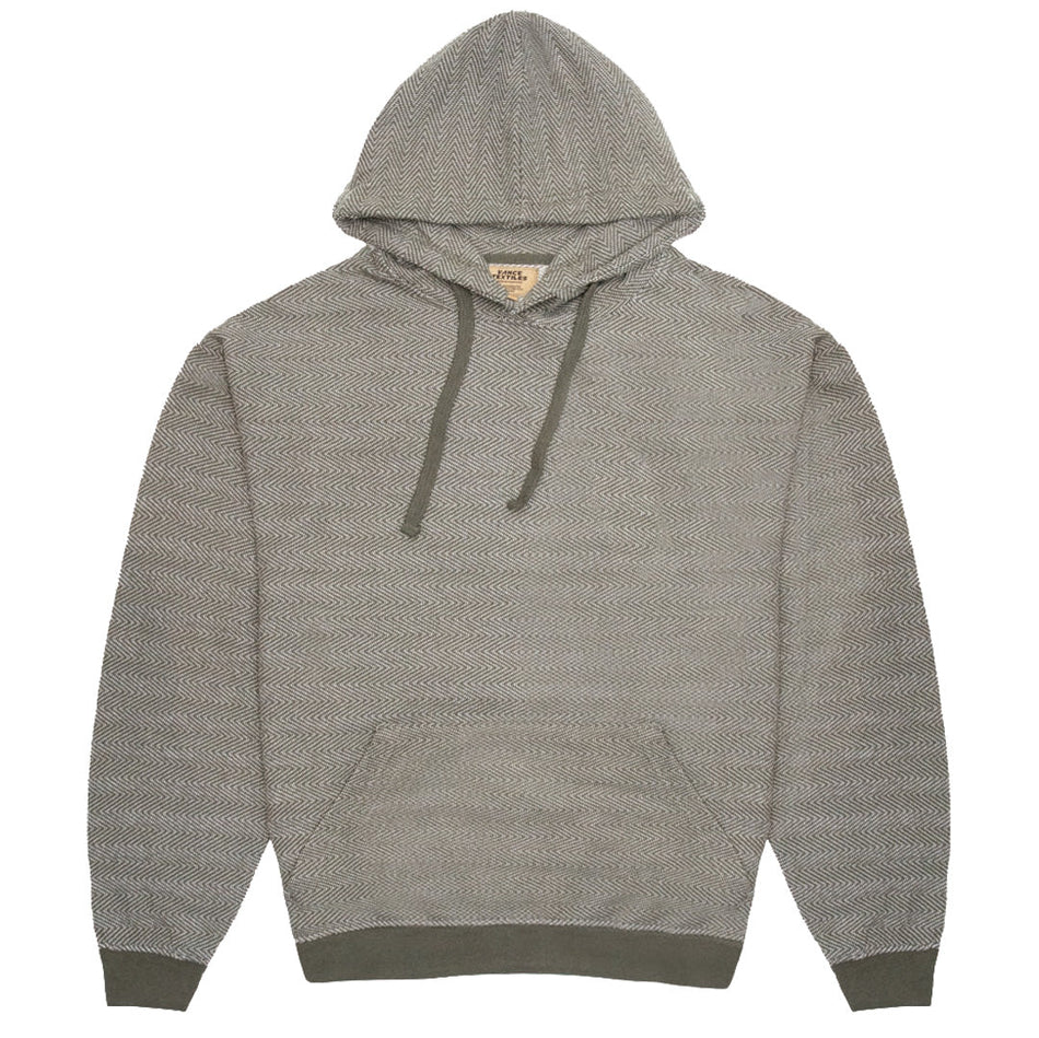 VT403FGN- Unisex Forest Green Herringbone Pull Over