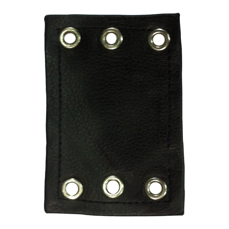 Leather chap extenders can be used to extend your chaps waist by approximately 4 inches.