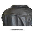 Vance VL509 Men's Functional Pockets Black Premium Cowhide Biker Cruiser Jacket - Detail