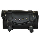 Vance VS103H Black Hard Shell Studded Motorcycle Tool Bag