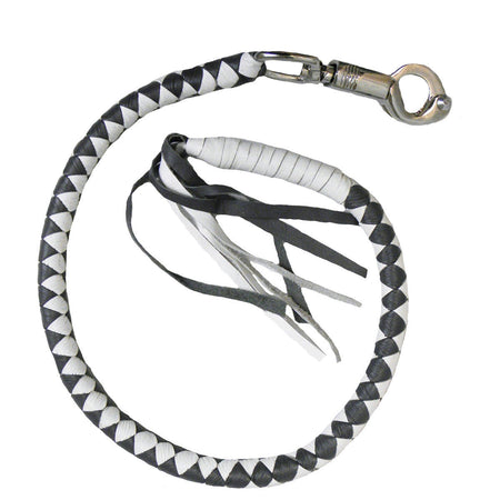 Vance Biker Motorcycle Get Back Whips - Black/Grey
