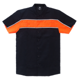 VB770 - Men's Work Shirts Black & Orange