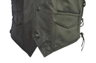 Vance Leather Premium Leather Braided Vest - bottom