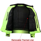 Advanced Vance VL1622HG Mens All Weather Season CE Armor Mesh Motorcycle Jacket