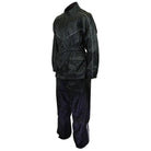 Thunder Under RS5001 Mens and Womens Black Two Piece Rainsuit Motorcycle Rain Gear