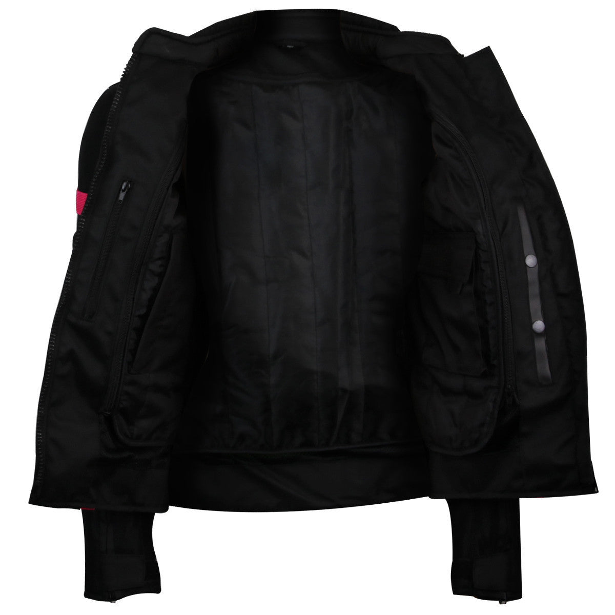 Advance Vance VL1674P Women's Black Pink All Weather Season CE Armor Lady Biker Mesh Textile Motorcycle Riding Jacket