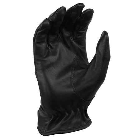 Vance VL440 Mens Black Unlined Leather Driving Gloves - Palm View