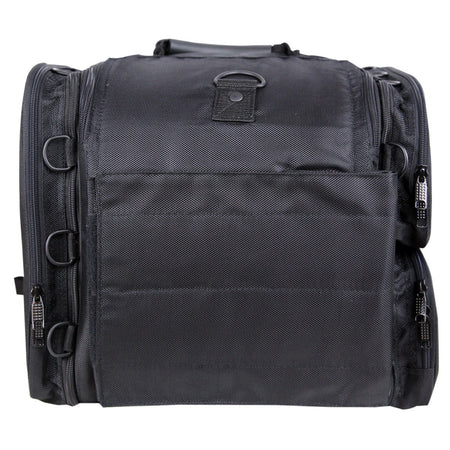 Vance VS340 Black Nylon Motorcycle Luggage Travel Pack Sissy Bar Bag