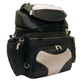 Vance VS345 Grey or Orange Nylon Deluxe Motorcycle Luggage Travel Touring Bag Sissybar Bag - Grey