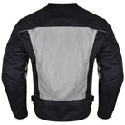 Advanced Vance VL1626 'Velocity' Waterproof 3-Season Mesh/Textile CE Armor Motorcycle Jacket - Back View