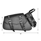 Vance VS151R Black Right Side Motorcycle Swing Arm Bag for Harley Honda Yamaha Kawasaki Indian Motorcycles - Info graphics