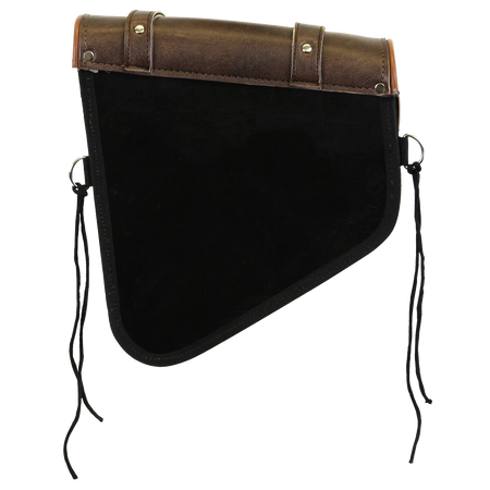 Vance VS152DBL Distressed Brown Left Side Motorcycle Swing Arm Bag for Harley Honda Yamaha Kawasaki Indian Motorcycles