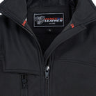 Vance VL1500 Black Waterproof Lightweight Zipper Front Soft Shell Jacket- detail