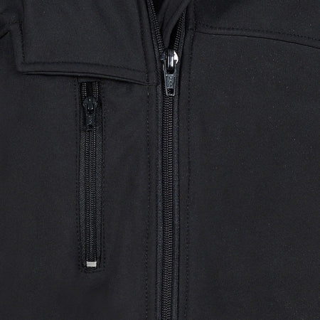 Vance VL1500 Black Waterproof Lightweight Zipper Front Soft Shell Jacket-detail