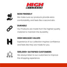 High Mileage HML1038B Womens Black Premium Soft Goatskin Leather Vest With Twill Lace and Grommet Highlights - High Mileage Info