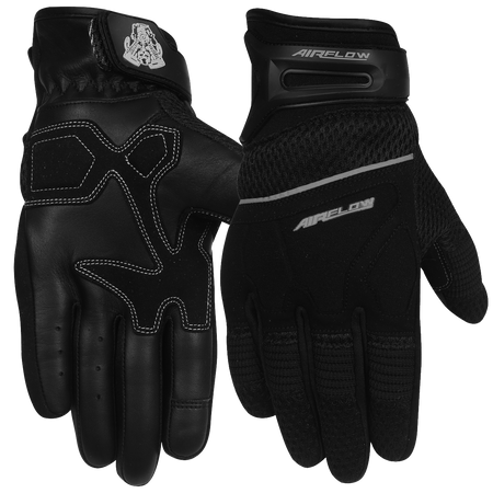 Vance VL434 AirFlow II Mesh / Textile Motorcycle Gloves- black-main
