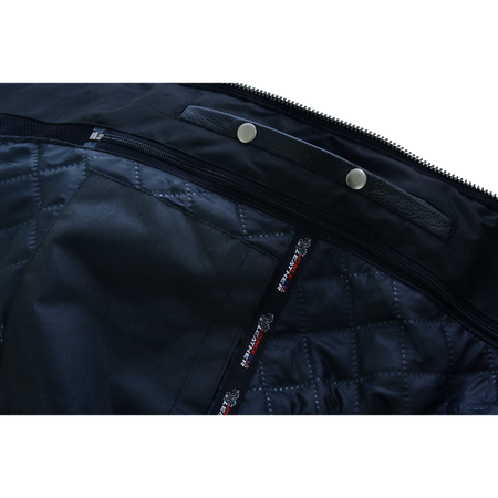Mens VL531 Premium Racer Leather Commuter Motorcycle Jacket - gun pocket