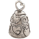 Biker Motorcycle Bells - Guardian Bell Heart - Back View