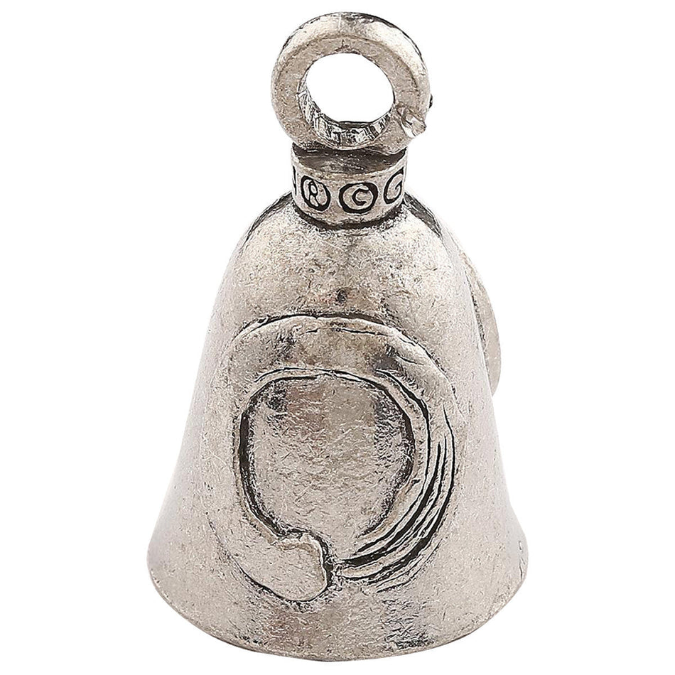 Biker Motorcycle Bells - Guardian Bell Yin Yang With Enamel - Back View