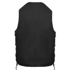 Vance  Mens Black Textile Ten Pocket Motorcycle Vest-back