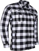 Vance Leathers USA's Riding Shirts W/Waterproof Zippers & C.E. Armor -  Black - White - Side