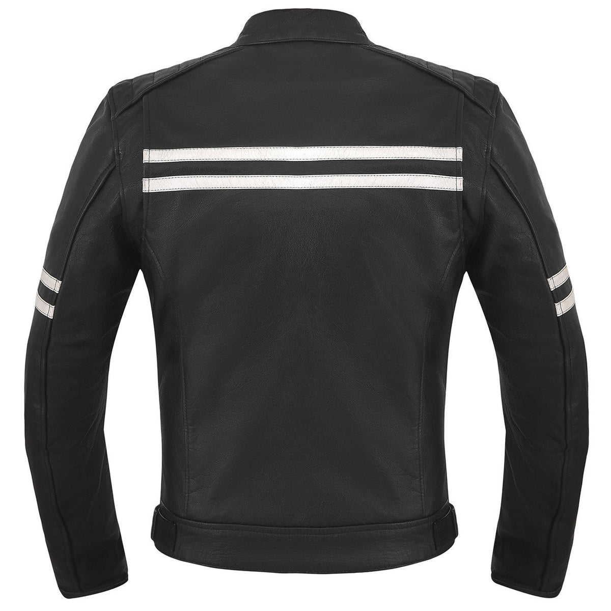 High Mileage HMM537 Mens Dual Conceal Carry Vented Sport Style Cowhide Leather Biker Motorcycle Riding Jacket - back