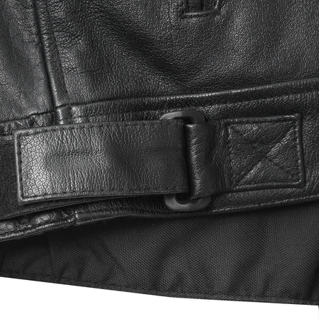 High Mileage HMM537 Mens Dual Conceal Carry Vented Sport Style Cowhide Leather Biker Motorcycle Riding Jacket - feature 1