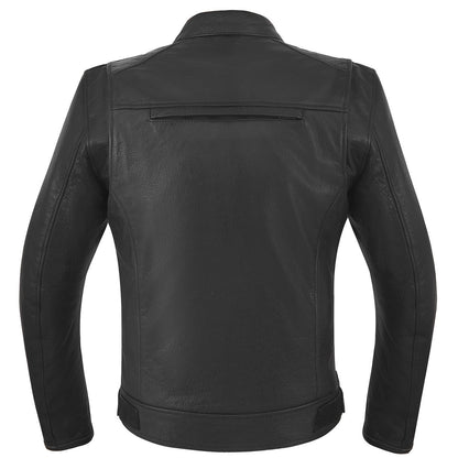 High Mileage HMM538 Mens Dual Conceal Carry Vented Sport Style Cowhide Leather Biker Motorcycle Riding Jacket - Back View