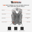 Vance Leather Top Grain Lace-Side Vest - Infographics