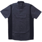 Vance Men's Button Front Garage Mechanics Shirt - Grey/Black