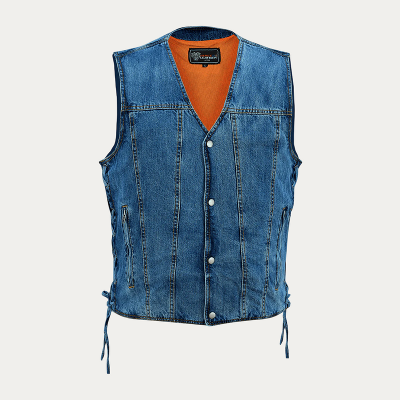 Vance V-Neck Denim Vest