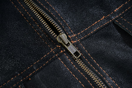 maverick-goat-suede-trucker-black-leather-jacket-closeup-3