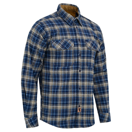mens-keen-midnight-long-sleeve-plaid-button-down-casual-flannel-shirt-corduroy-collar-cuffs-main