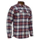 mens-merlot-long-sleeve-plaid-button-down-casual-flannel-shirt-corduroy-collar-cuffs-main