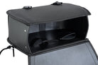 Vance Black Plain Motorcycle Saddlebags 30L Large Capacity - open