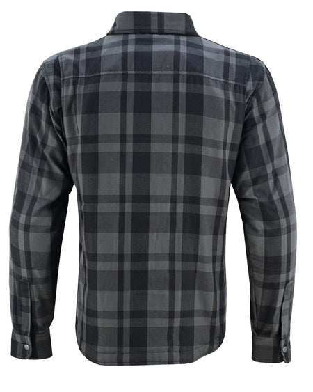 mens-armored-motorcycle-flannel-shirt-multiple-pockets-ce-level-2-armor-reinforced-by-kevlar-by-dupont-water-resistant-grey-back