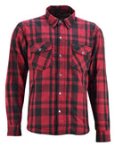 mens-armored-motorcycle-flannel-shirt-multiple-pockets-ce-level-2-armor-reinforced-by-kevlar-by-dupont-water-resistant-red-front