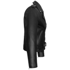 Vance-Black Classic Motorcycle Leather Biker Jacket-Size-image