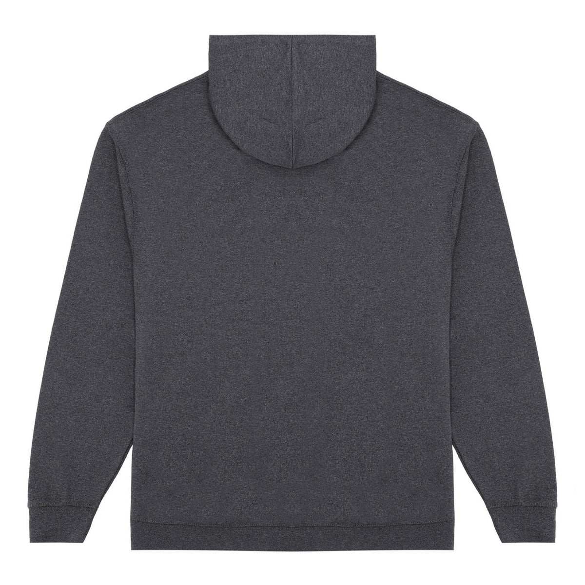 Vance-Unisex-60-40-Zip-Up-Hoodie-Charcoal-back-view